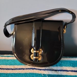 Meyer's Black Patent shoulder bag, USED